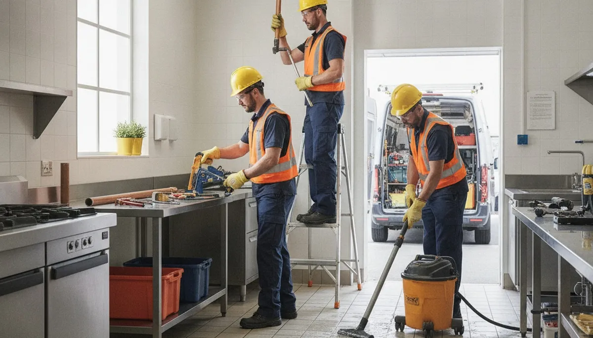 Emergency plumber truck for Oak Park, IL plumbing repairs and burst pipe service