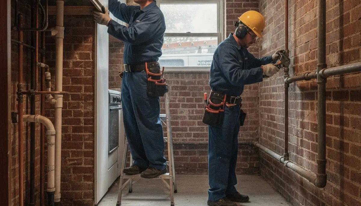 Plumber repairing a sink in Oak Park, IL for reliable plumbing service