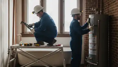 Oak Park, IL plumbing repair technician servicing residential pipes and fixtures