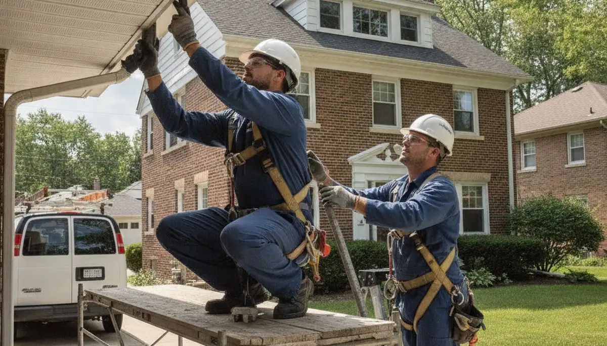 Plumber repairing a pipe in Oak Park, IL, for residential plumbing service
