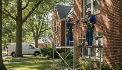 Plumber repairing pipes in Oak Park, IL for residential plumbing service