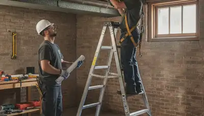 Plumber repairing a leak in Oak Park, IL, for residential plumbing service