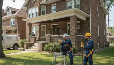 Plumber repairing a sink in Oak Park, IL for professional plumbing service