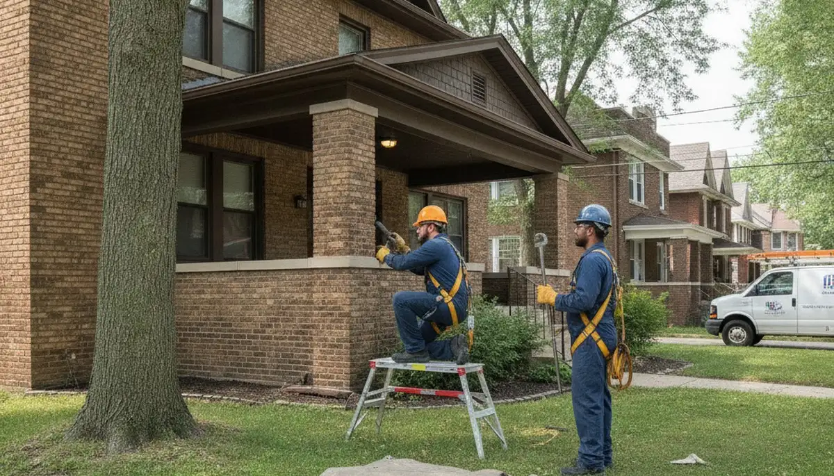 Plumbing repair technician serving Oak Park, IL, for residential pipe and leak repairs
