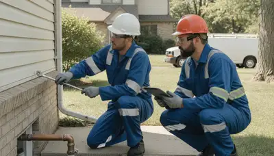 Plumber repairing a leak in Oak Park, IL for local plumbing repair service