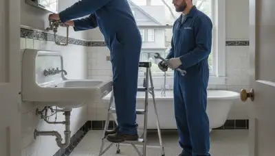 Plumbing repair technician serving Oak Park, IL for residential leak and pipe repair services