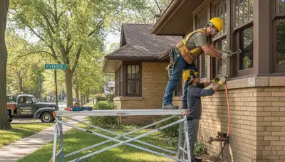 Plumbing repair technician for Oak Park, IL service call on plumbing system