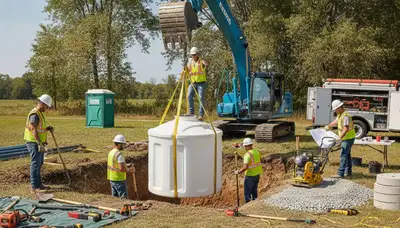 Septic tank installation for Oak Park, IL homes by On Call Plumbers